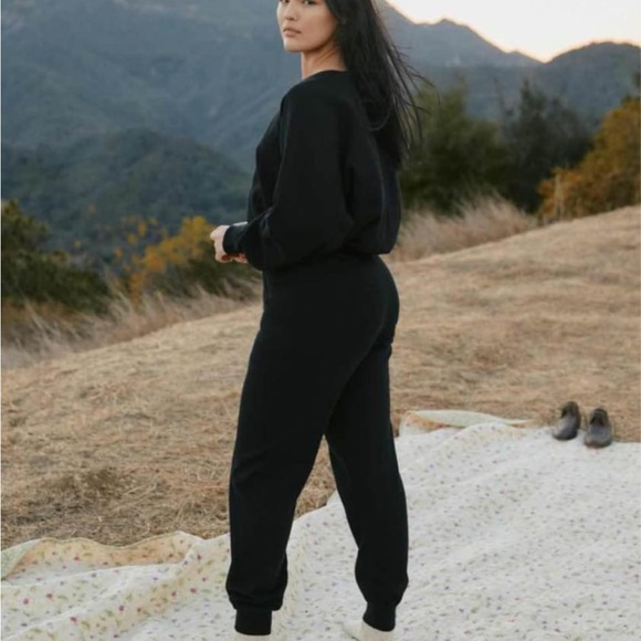 Christy Dawn two piece cotton Sonny set in noir - Picture 2 of 9